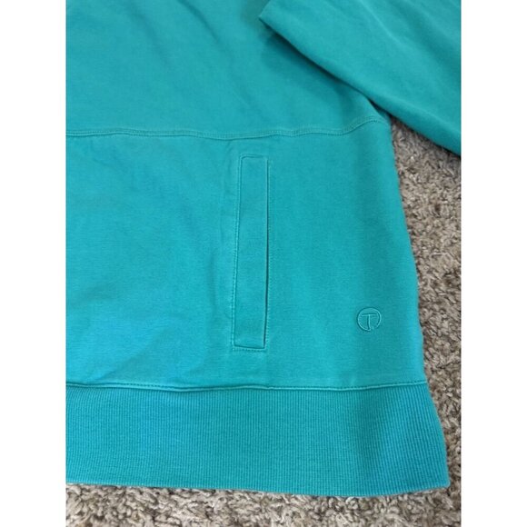 T by Talbots Full Zip Lightweight Jacket Pockets Green Sz 3X Pet Yoga Track READ - Picture 5 of 10